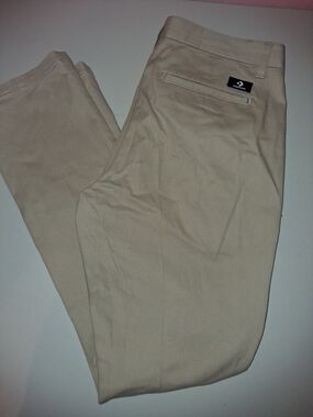 Men's Slim Chino Pants in Beige